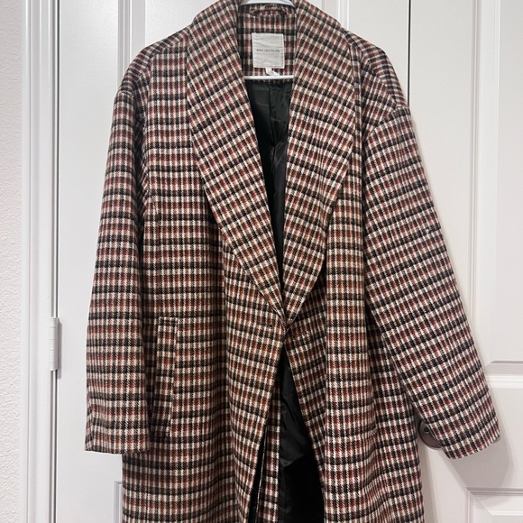Avec Les Filles Jackets & Blazers - Avec Les Filles Multicolor houndstooth Trench Coat